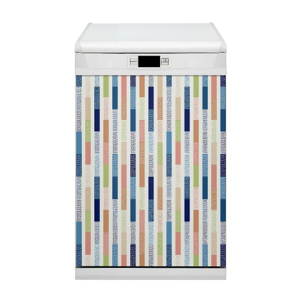 Aimant décoratif pour lave-vaisselle Rayures colorées