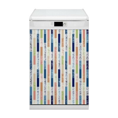 Aimant décoratif pour lave-vaisselle Rayures colorées