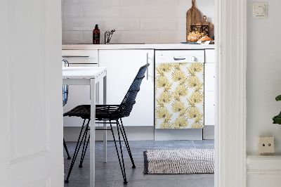 Aimant décoratif pour lave-vaisselle Feuilles tropicales