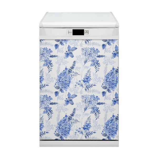 Magnet pour lave vaisselle Hortensia bleue