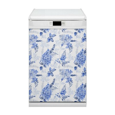 Magnet pour lave vaisselle Hortensia bleue