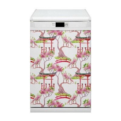 Aimant de couvercle de lave-vaisselle Motifs japonais