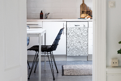 Aimant décoratif pour lave-vaisselle Fleurs de pivoine