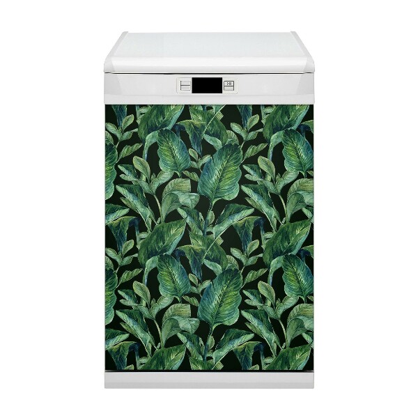 Aimant décoratif pour lave-vaisselle Feuilles tropicales