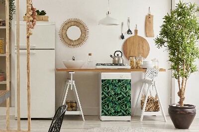 Aimant décoratif pour lave-vaisselle Feuilles tropicales