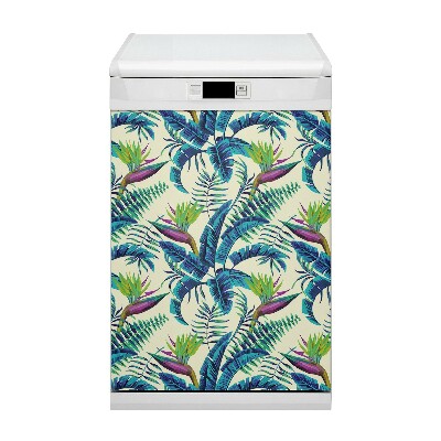 Deco magnetique pour lave vaisselle Image tropicale