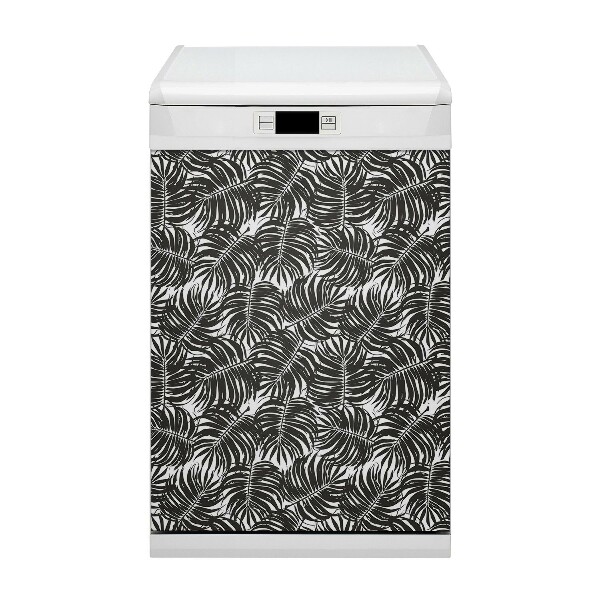 Magnet pour lave vaisselle Feuilles noires