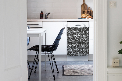 Magnet pour lave vaisselle Feuilles noires