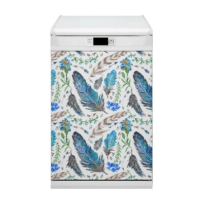 Deco magnetique pour lave vaisselle Plumes d'oiseau