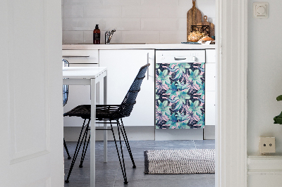 Aimant décoratif pour lave-vaisselle Lys peints