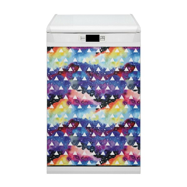 Aimant décoratif pour lave-vaisselle Triangles spatiaux