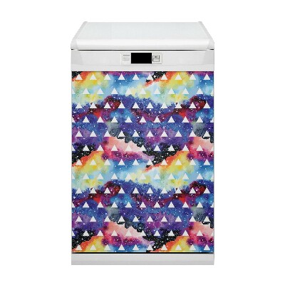 Aimant décoratif pour lave-vaisselle Triangles spatiaux