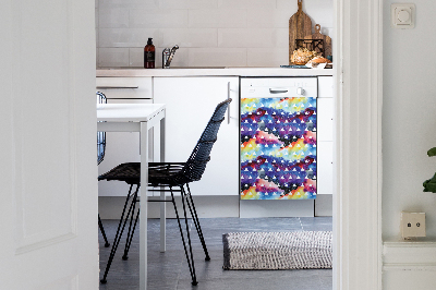 Aimant décoratif pour lave-vaisselle Triangles spatiaux