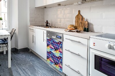 Aimant décoratif pour lave-vaisselle Triangles spatiaux