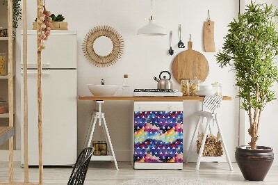 Aimant décoratif pour lave-vaisselle Triangles spatiaux