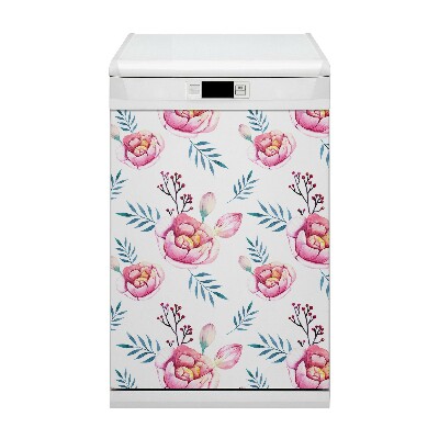 Aimant décoratif pour lave-vaisselle Fleurs