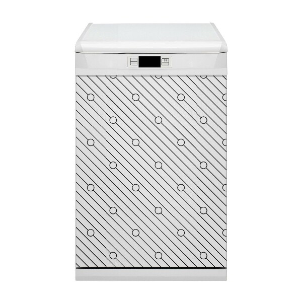Deco magnetique pour lave vaisselle Motif rayé