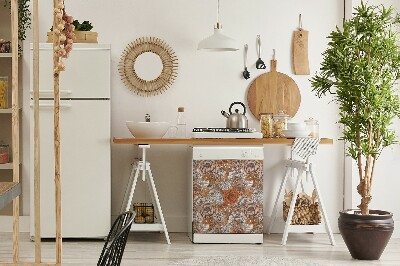 Aimant de couvercle de lave-vaisselle Roses orange