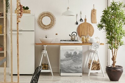 Aimant décoratif pour lave-vaisselle Style vintage