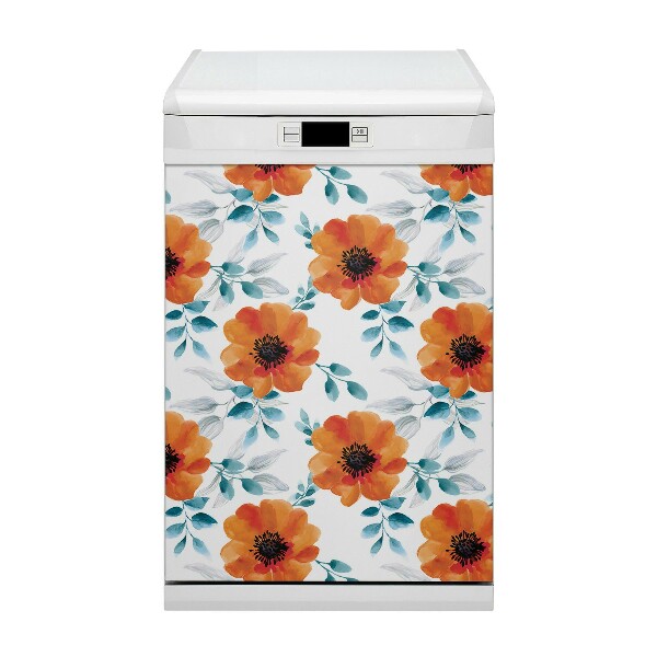 Deco magnetique pour lave vaisselle Fleur d'orange