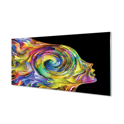 Tableaux sur verre acrylique Image couleur femme