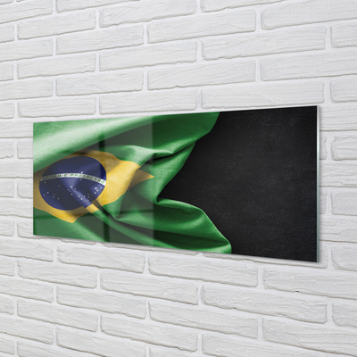 Tableaux sur verre acrylique Drapeau du brésil