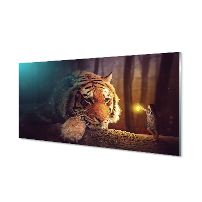 Tableaux sur verre acrylique Tiger woods homme