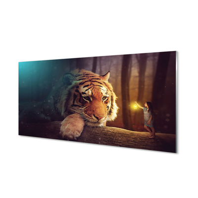 Tableaux sur verre acrylique Tiger woods homme