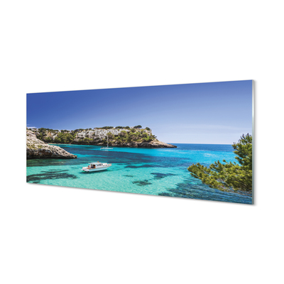 Tableaux sur verre acrylique Espagne cliffs côte de la mer