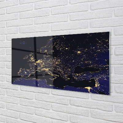 Tableaux sur verre acrylique Carte du ciel lumière