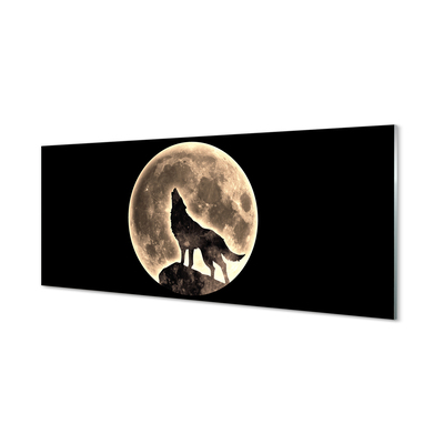 Tableaux sur verre acrylique Lune lupine