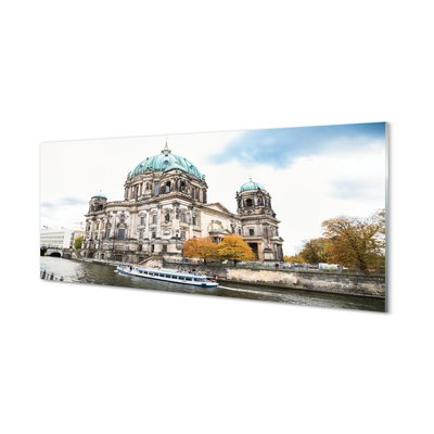 Tableaux sur verre acrylique Allemagne cathédrale de berlin rivière