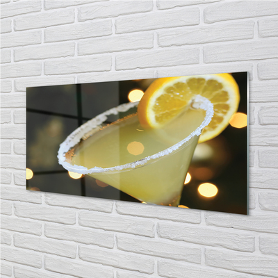 Tableaux sur verre acrylique Citron cocktail