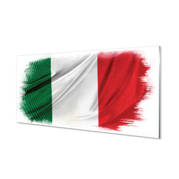 Tableaux sur verre acrylique Drapeau de l'italie