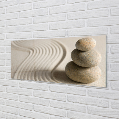 Tableaux sur verre acrylique Structure en pierre de sable