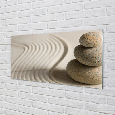 Tableaux sur verre acrylique Structure en pierre de sable