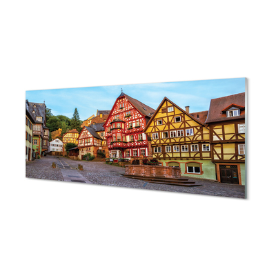 Tableaux sur verre acrylique Allemagne vieille ville bavière