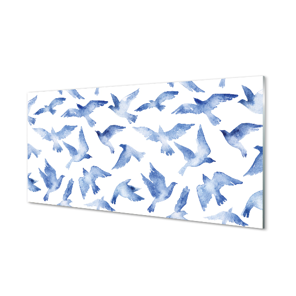 Tableaux sur verre acrylique Oiseaux peints