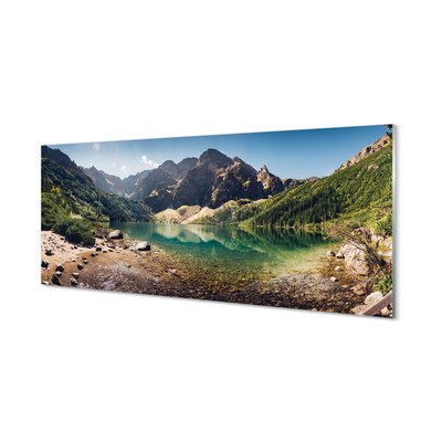 Tableaux sur verre acrylique Lac montagne