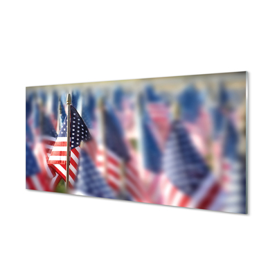 Tableaux sur verre acrylique Etats-unis flag