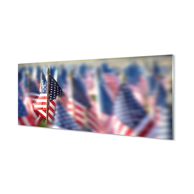 Tableaux sur verre acrylique Etats-unis flag