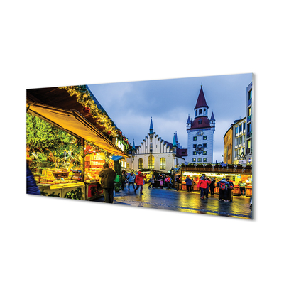 Tableaux sur verre acrylique Allemagne vieux vacances marché