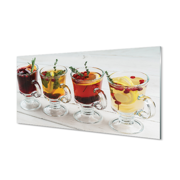 Tableaux sur verre acrylique Herbes de thé de fruits d'hiver
