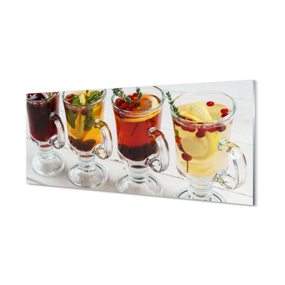 Tableaux sur verre acrylique Herbes de thé de fruits d'hiver