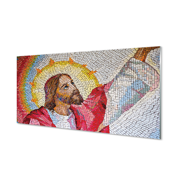 Tableaux sur verre acrylique Mosaïque jésus