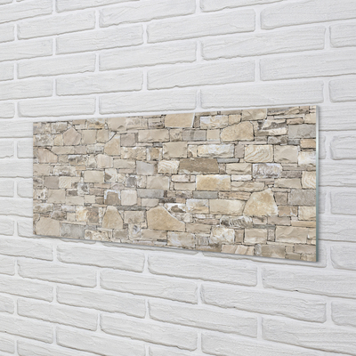Tableaux sur verre acrylique Mur mur de pierre
