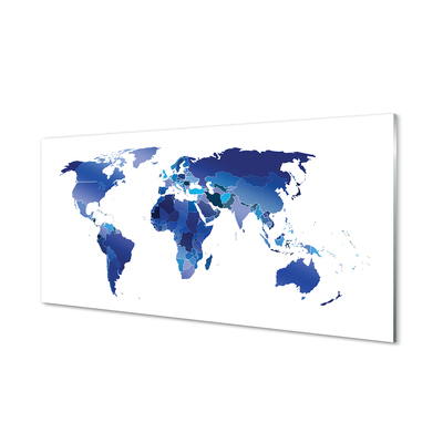 Tableaux sur verre acrylique Carte bleue