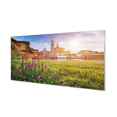 Tableaux sur verre acrylique Allemagne sunrise rivière