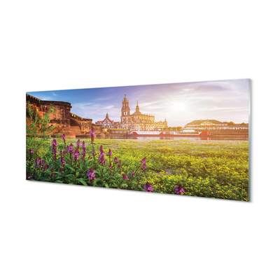 Tableaux sur verre acrylique Allemagne sunrise rivière