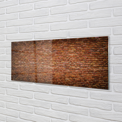 Tableaux sur verre acrylique Mur de briques vintage